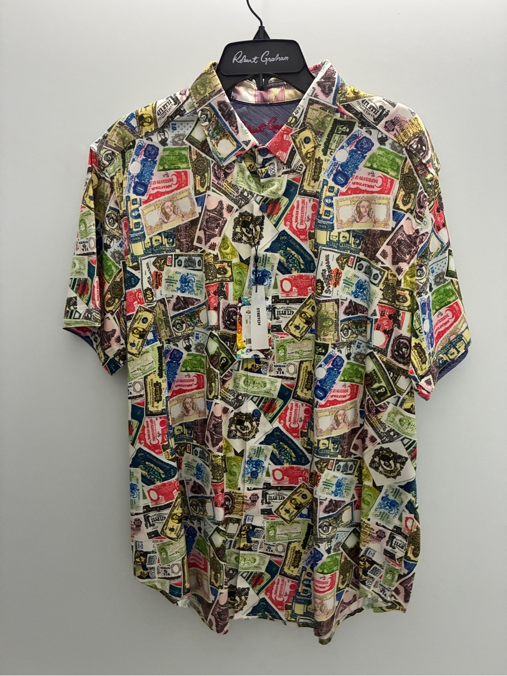 Robert Graham THE HEIST Multicolor Short-Sleeve Printed Shirt